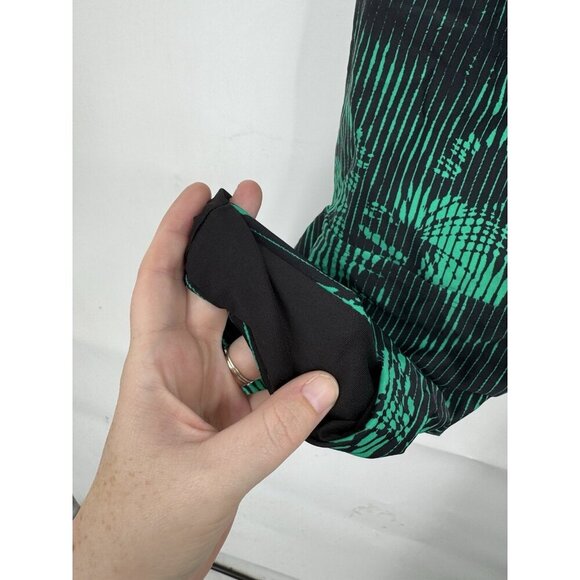 Mystic Jorun Cutout Swimsuit One Piece Women Women 38/8 Green Black Beach - Picture 7 of 13